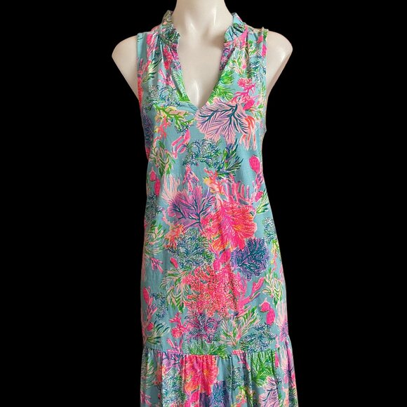 Lilly Pulitzer Dresses & Skirts - Lilly Pulitzer NWT Malone Dress Celestial Blue Cay To My Heart  - Size M